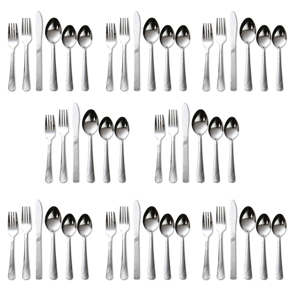 48 Pcs Cutlery Set For 8 Stainless Steel Flatware Set
