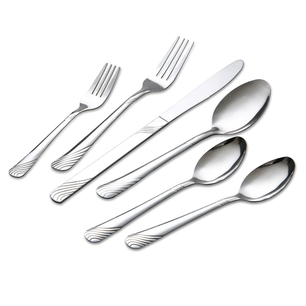 48 Pcs Cutlery Set For 8 Stainless Steel Flatware Set