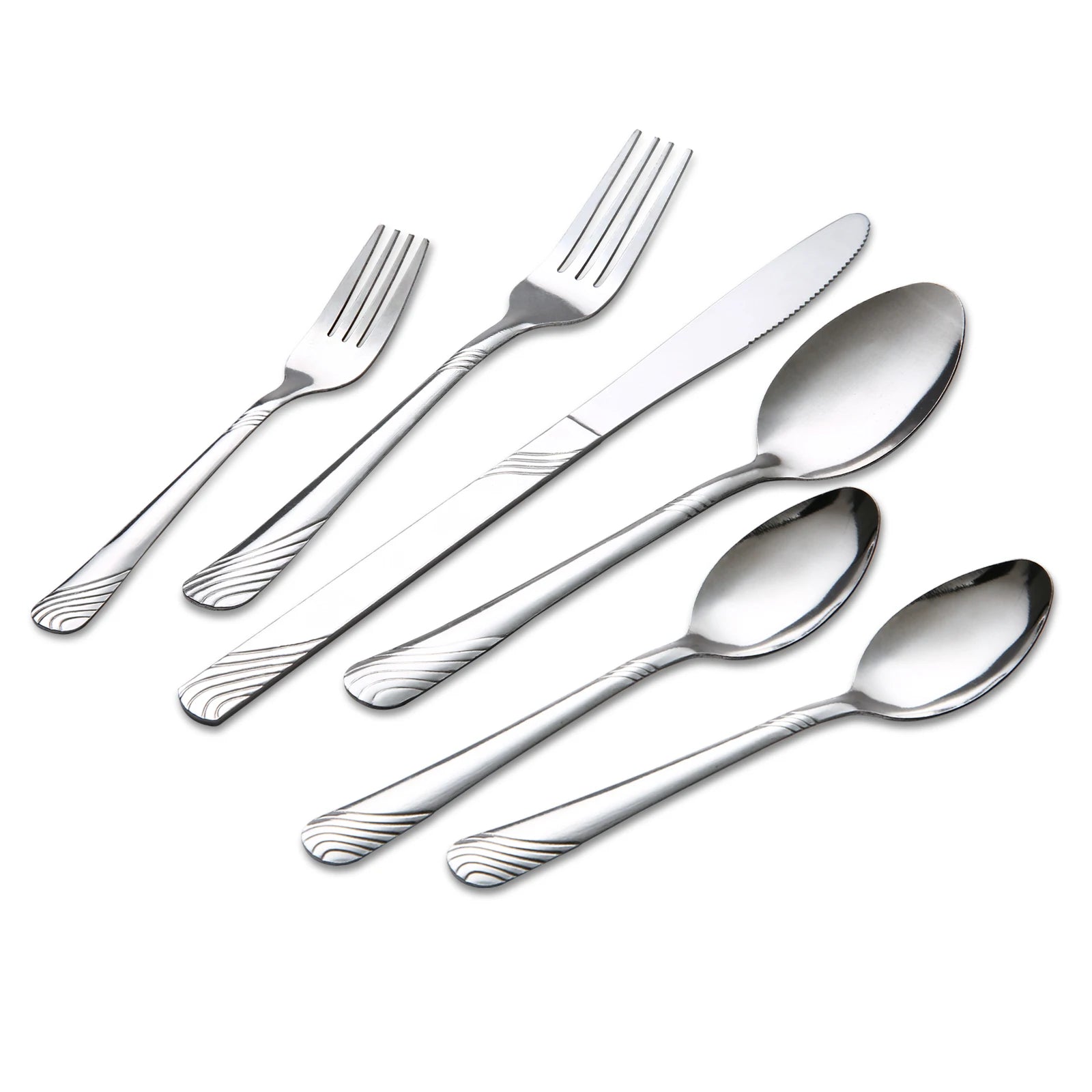 48 Pcs Cutlery Set For 8 Stainless Steel Flatware Set