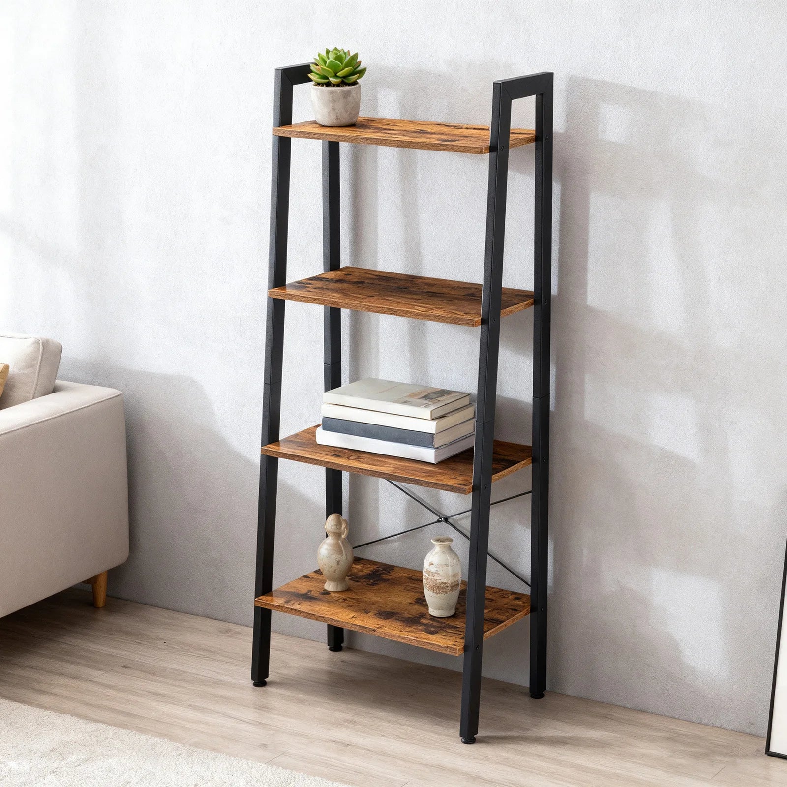 4-Tier Wooden Bookshelf  / Storage Shelf