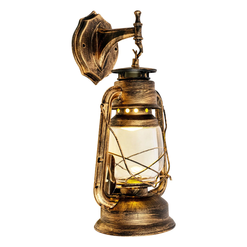 Retro ,Vintage ,Rustic Lantern  Wall Sconce Lamp