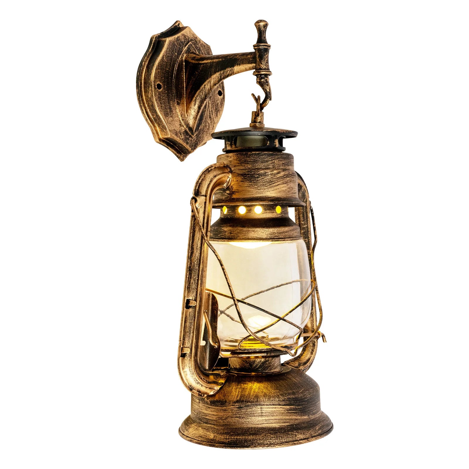 Retro ,Vintage ,Rustic Lantern  Wall Sconce Lamp