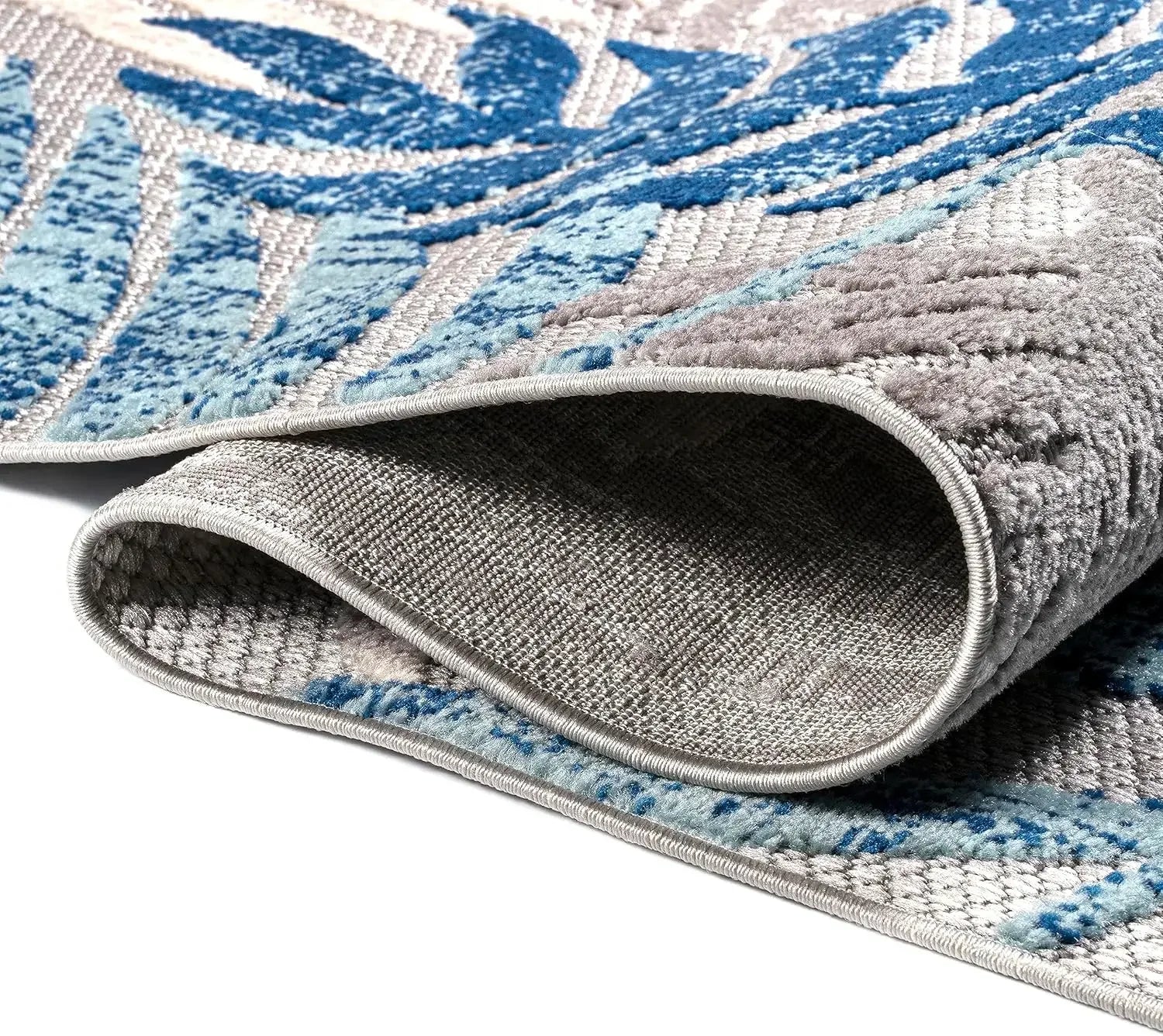 Tropics Palm Leaves Indoor Outdoor Area Rug