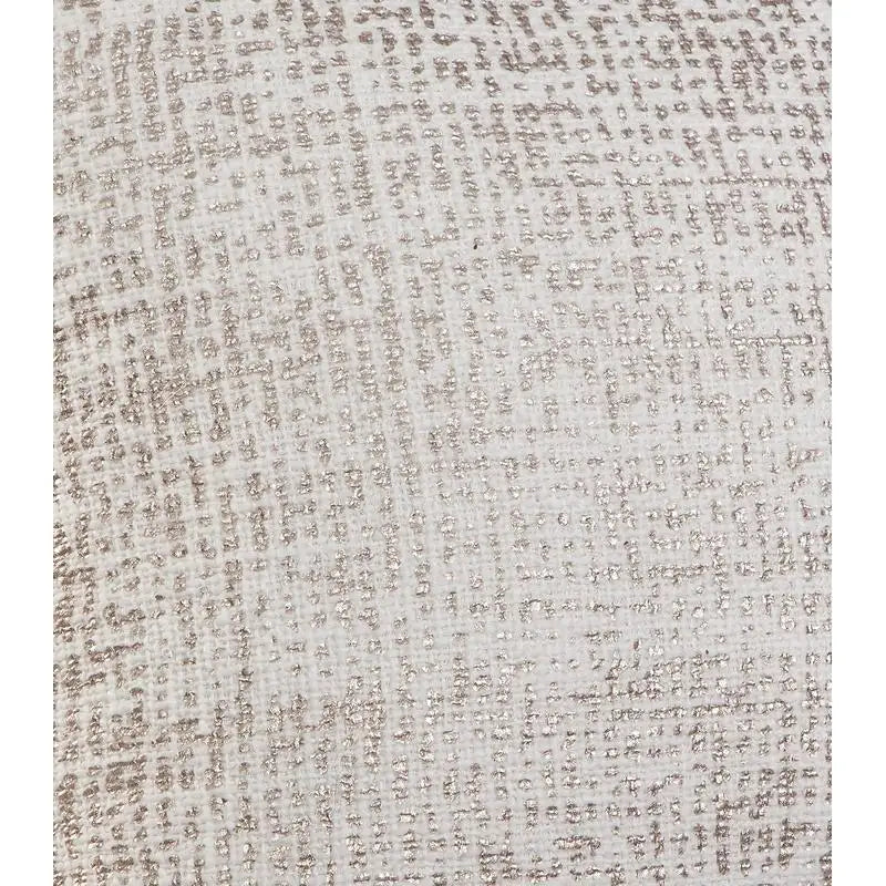 Stylish White Gold Decorative Throw Pillow 18x18 inches,