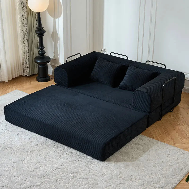 79''  Foldable Convertible Futon Sleeper Sofa Bed
