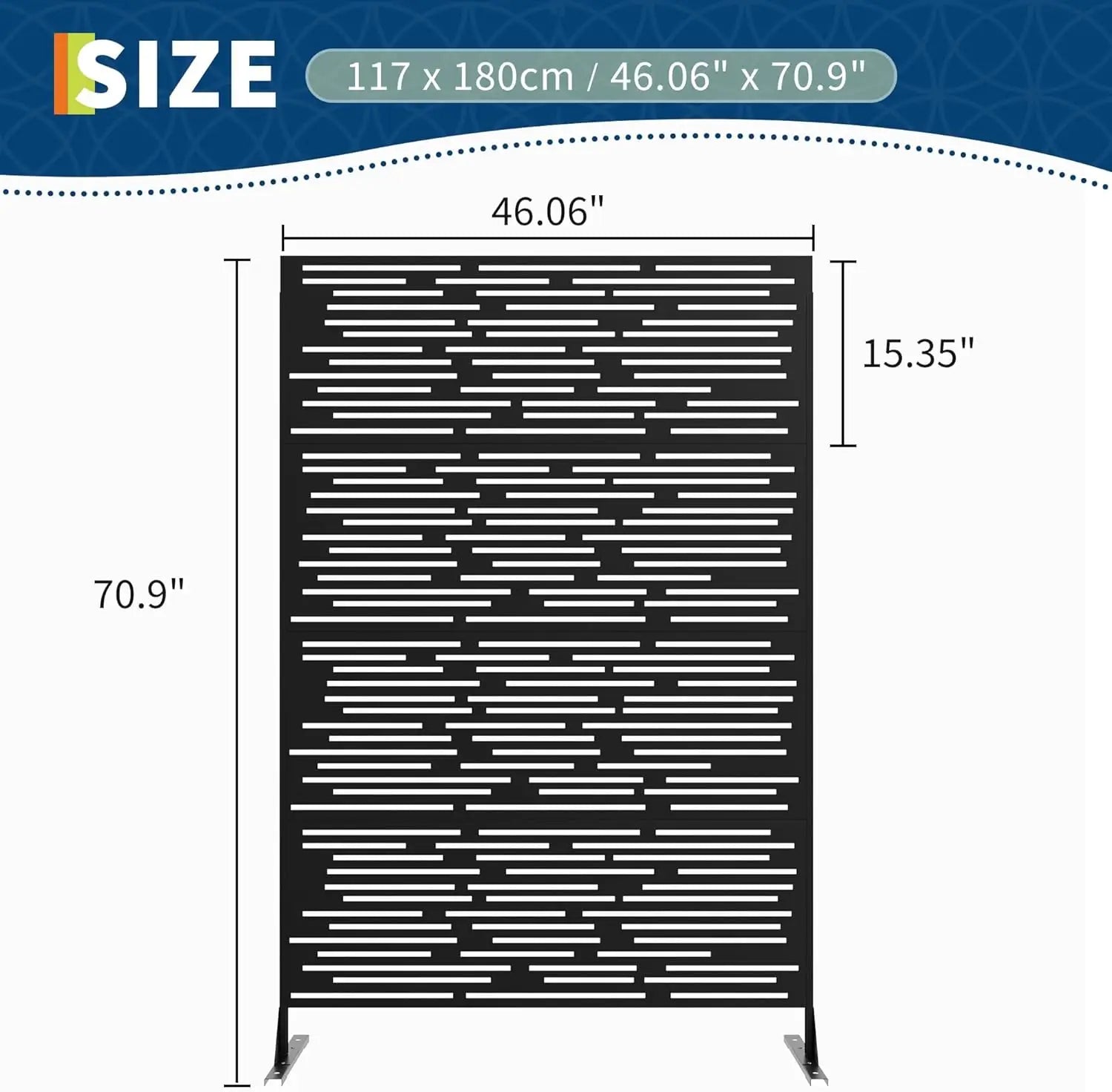 Decorative Wrought Privacy Screen –