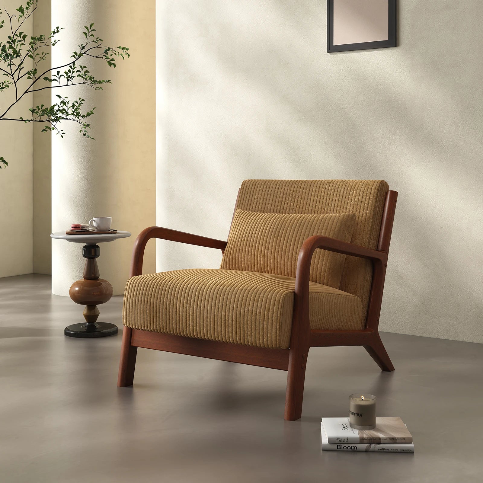 Mid Century Modern Accent Chair,