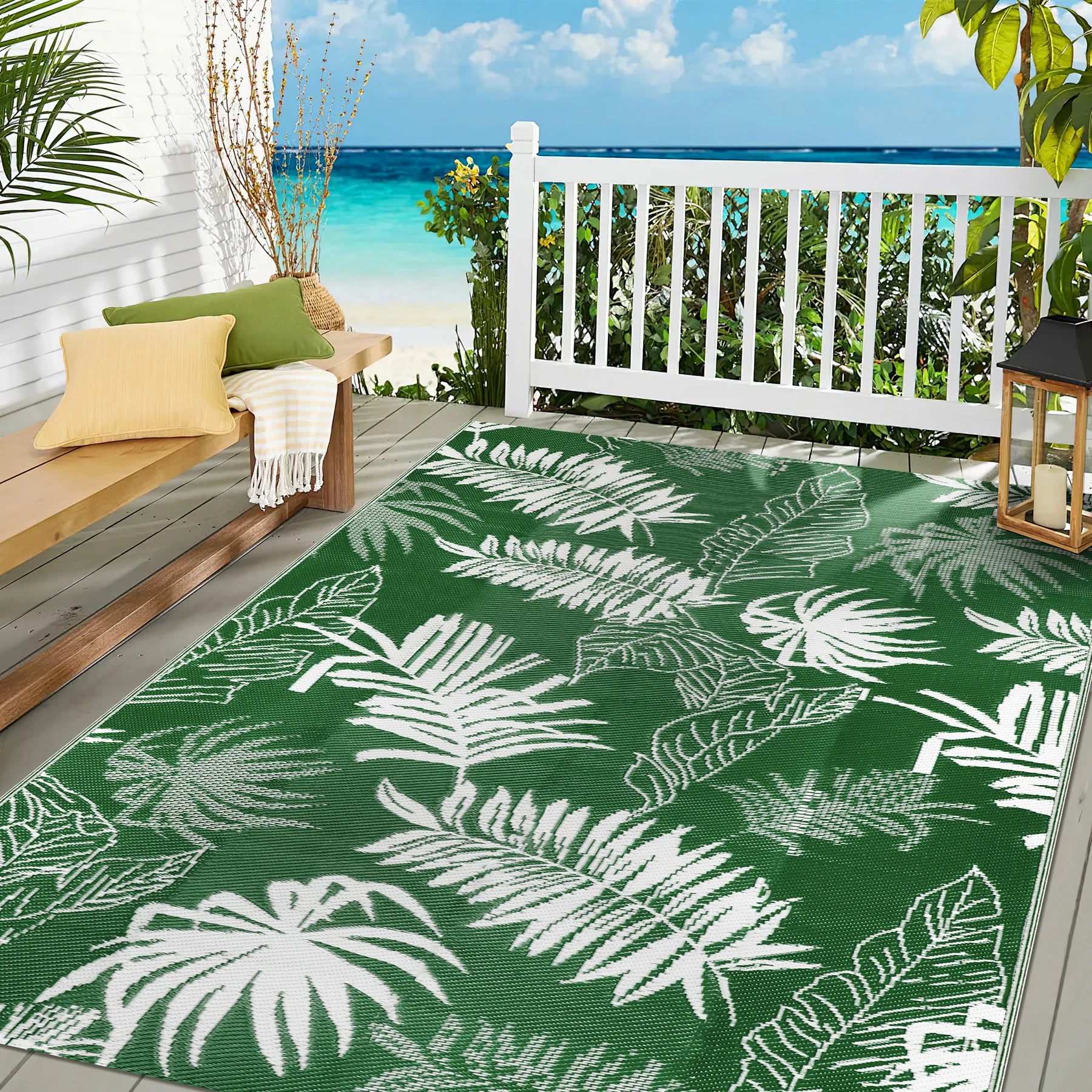 9‘x12' Outdoor Rug Waterproof  Rug Patio Rug Indoor Outdoor