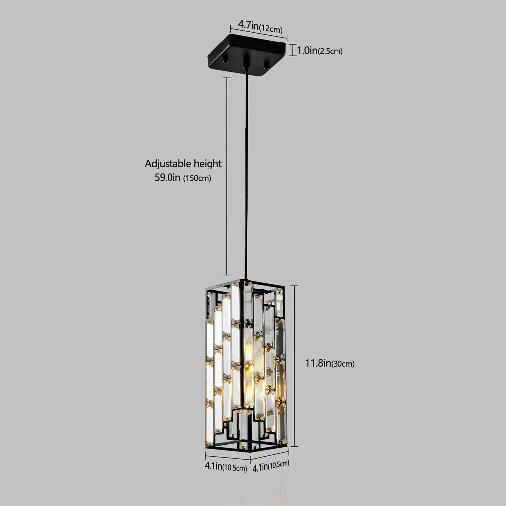 3-Pack Modern Luxury Crystal Pendant Light