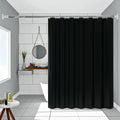 Black shower curtain