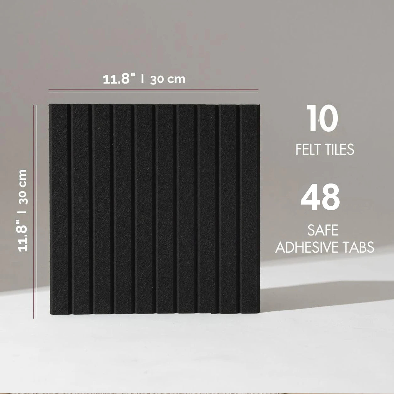 6/12PCS Felt Wall Panel Stickers