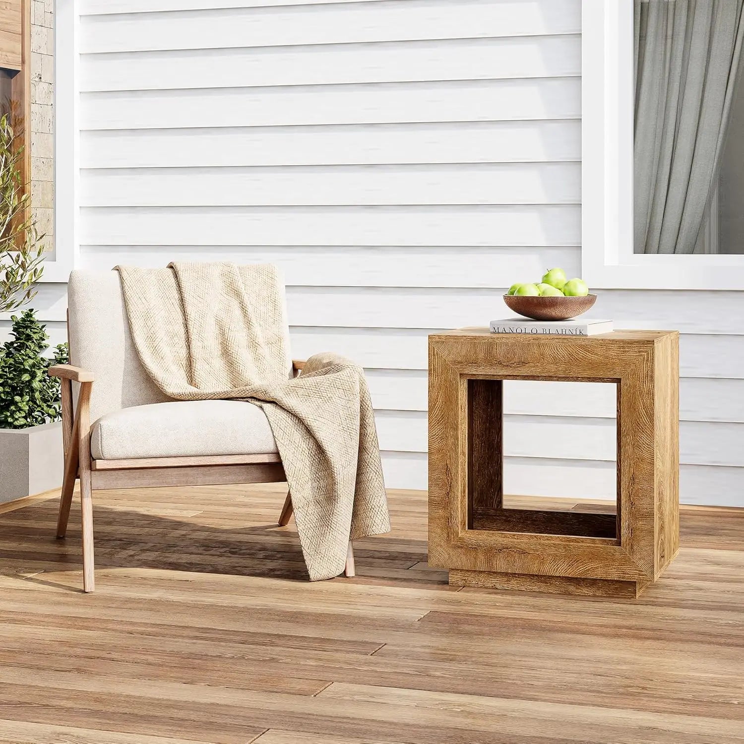 Farmhouse Sofa Side Tables for Living Room