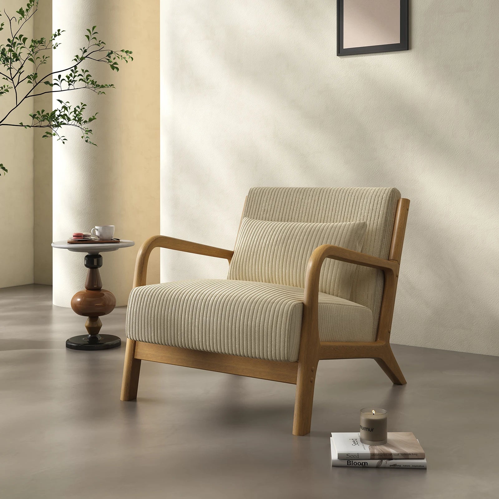 Mid Century Modern Accent Chair,