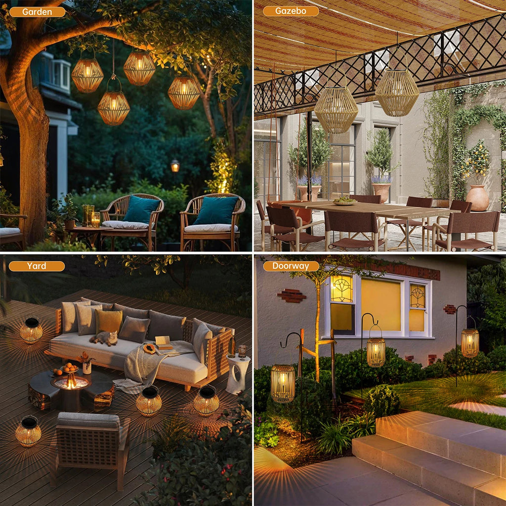 Waterproof Outdoor Solar Lantern  For The Patio