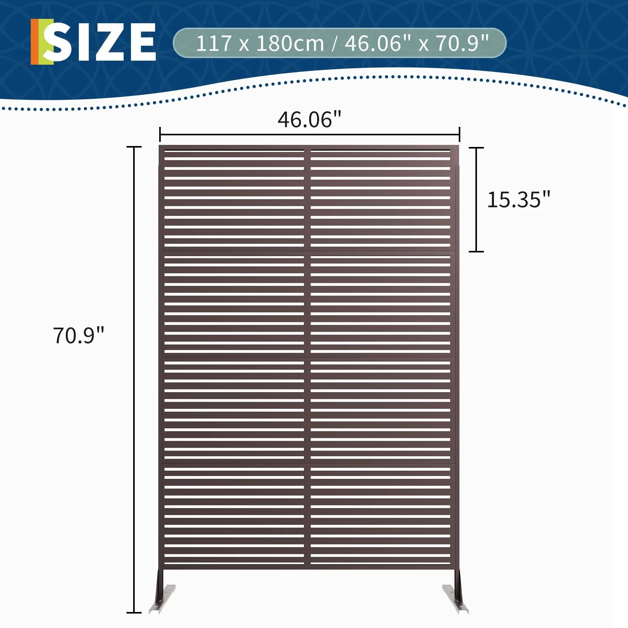 Decorative Wrought Privacy Screen –