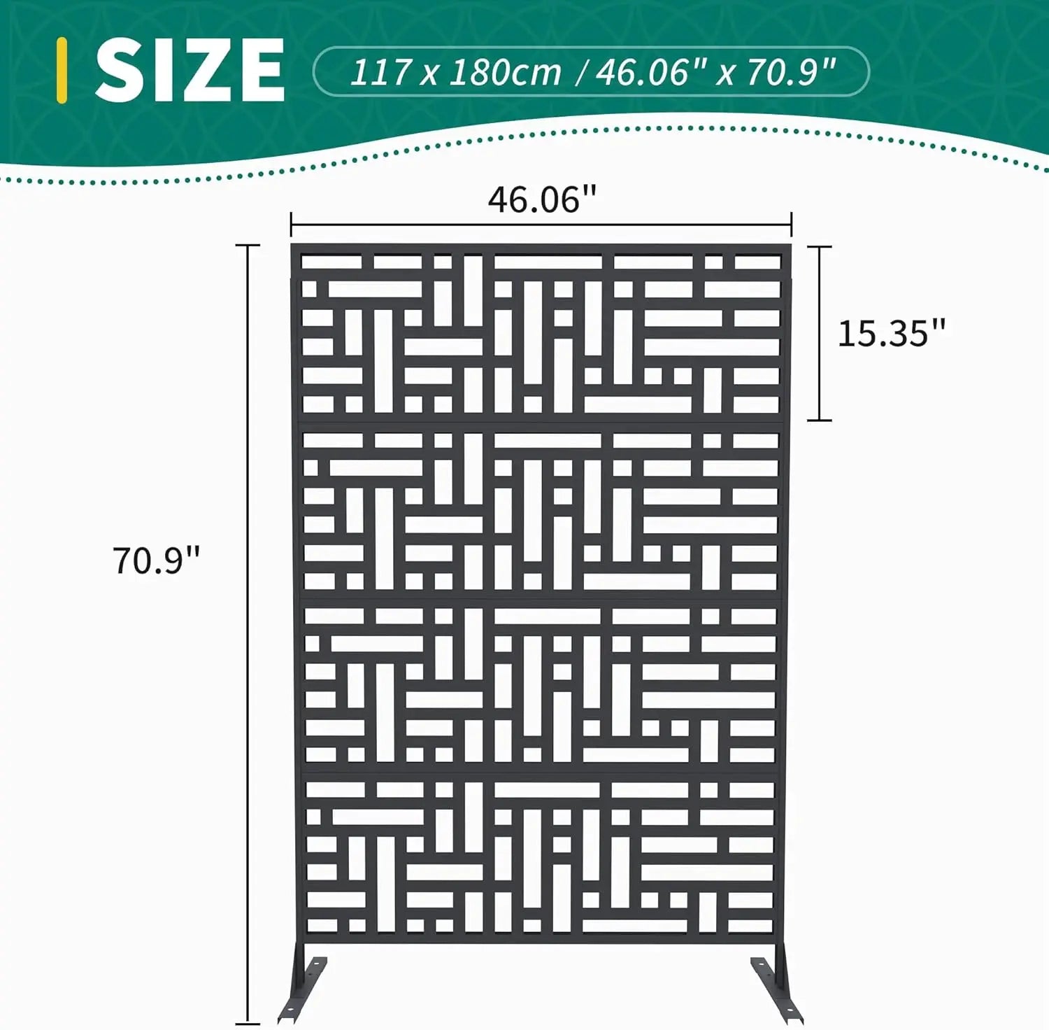 Decorative Wrought Privacy Screen –
