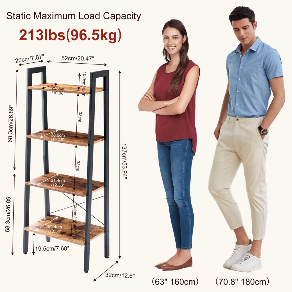 4-Tier Wooden Bookshelf  / Storage Shelf