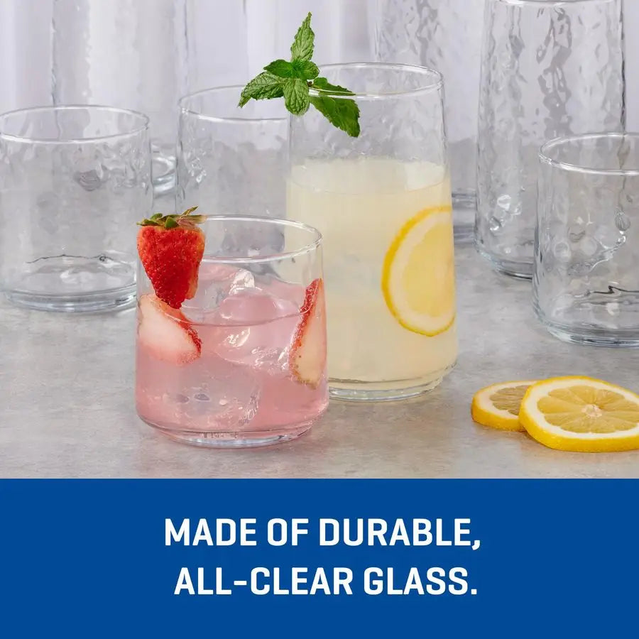 16 Pieces Brockhill Drinking Glasses ,dishwasher safe