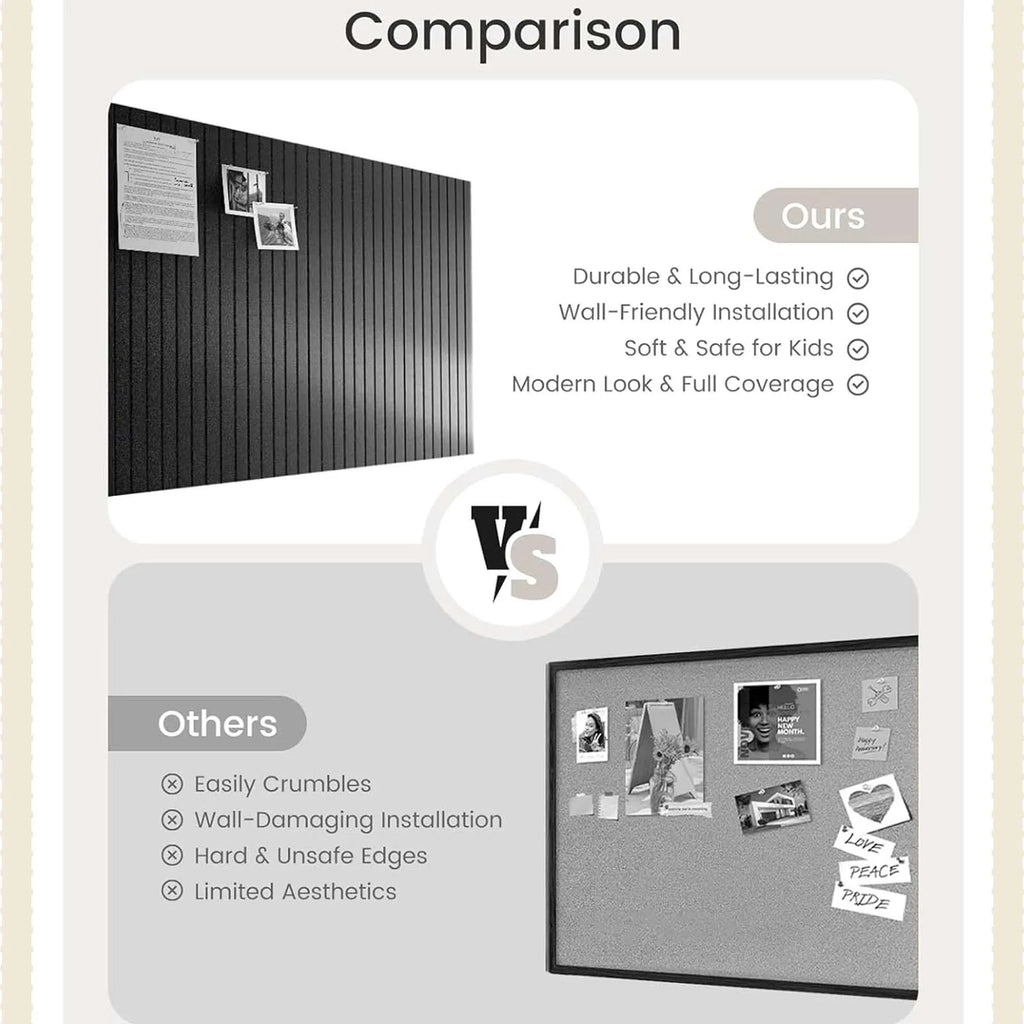 6/12PCS Felt Wall Panel Stickers