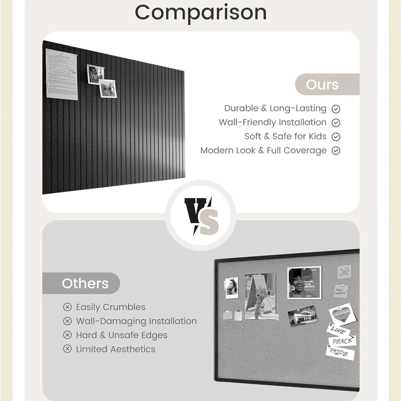 6/12PCS Felt Wall Panel Stickers