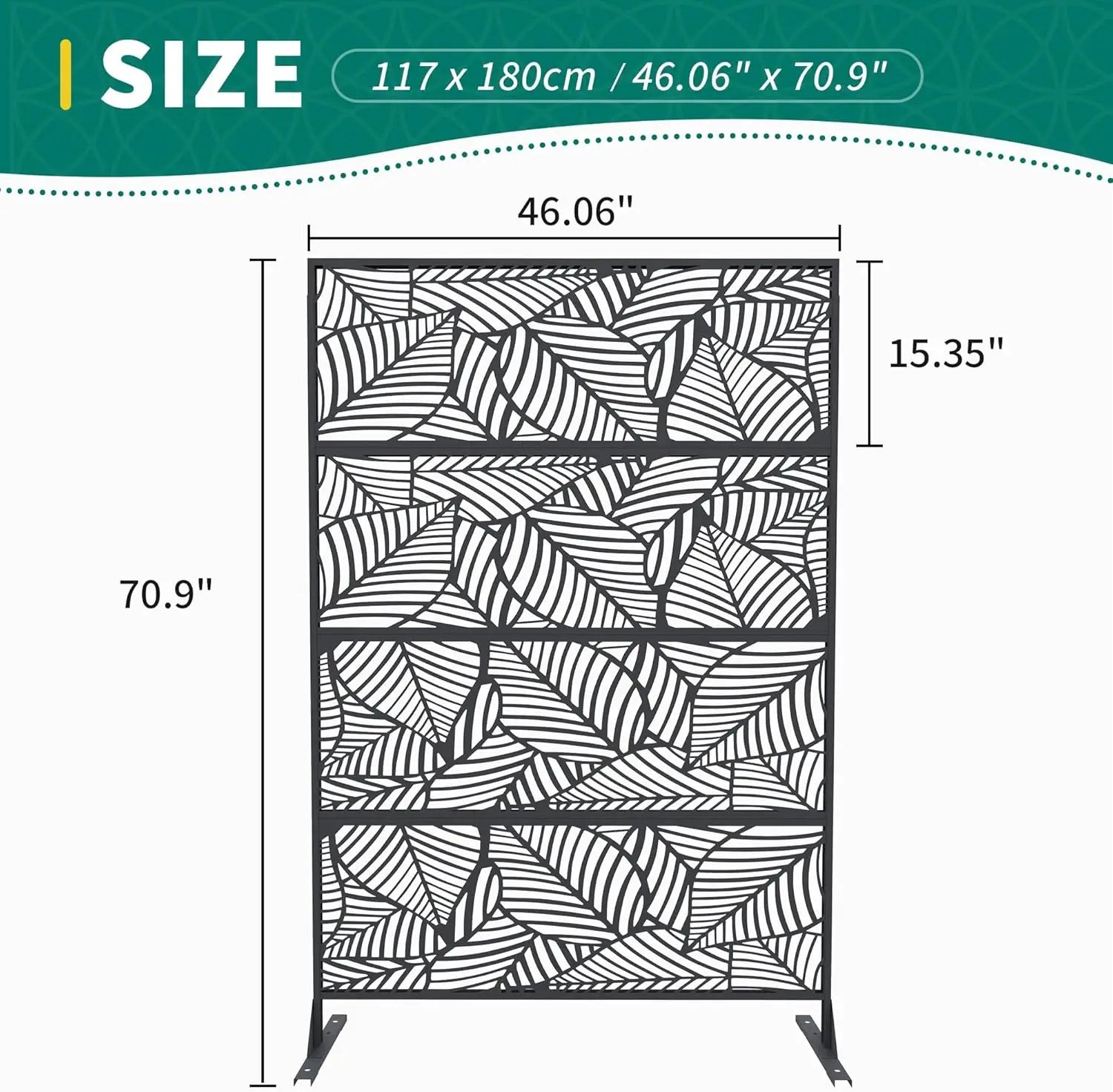 Decorative Wrought Privacy Screen –