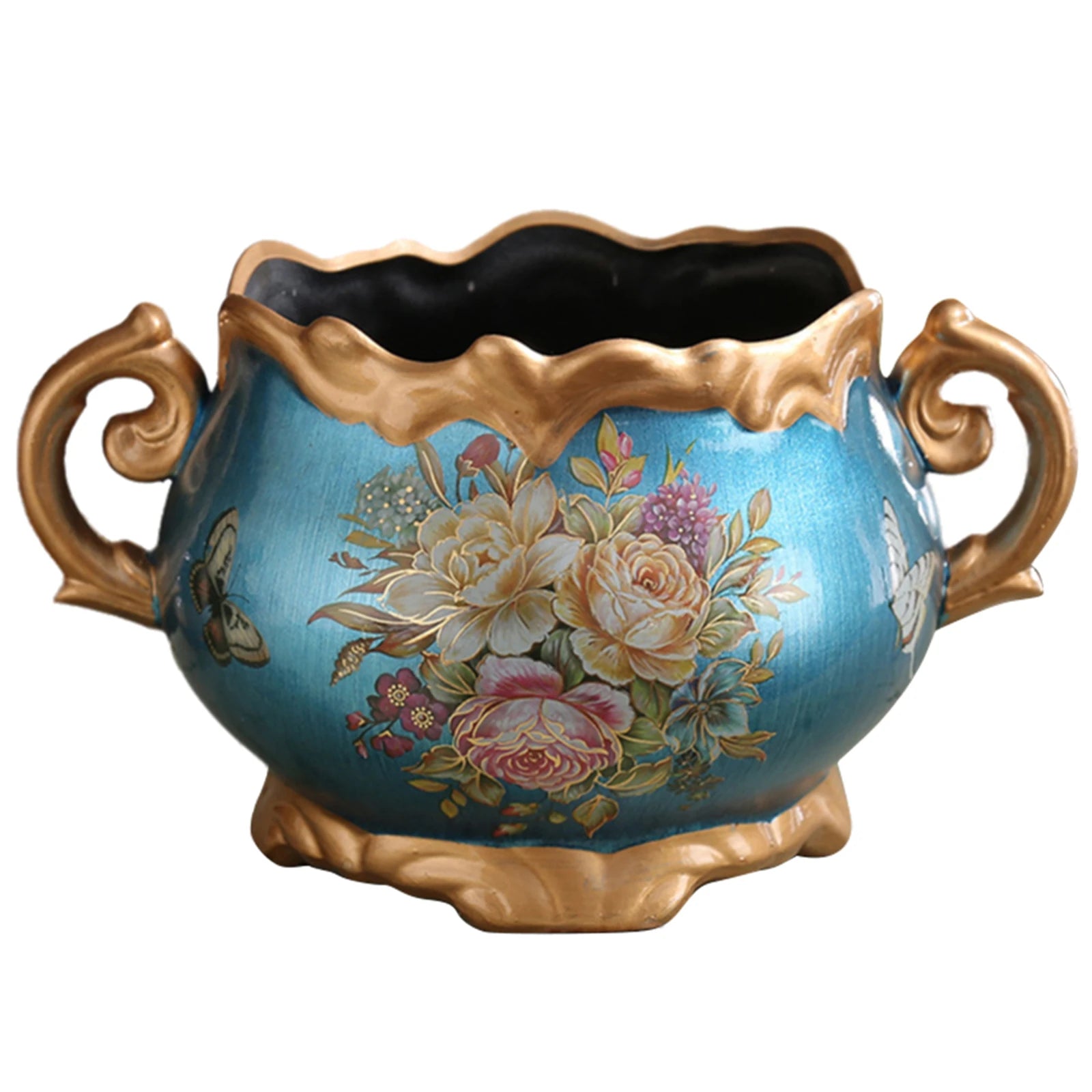 Desktop Flower Arrangement Vase with Handle