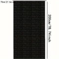 3D Brick Wall Stickers Black Wallpaper