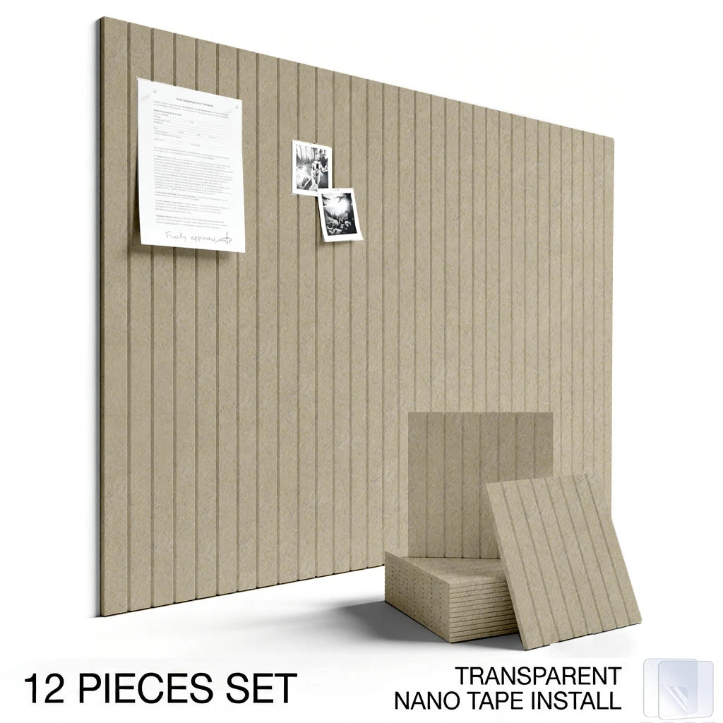 6/12PCS Felt Wall Panel Stickers