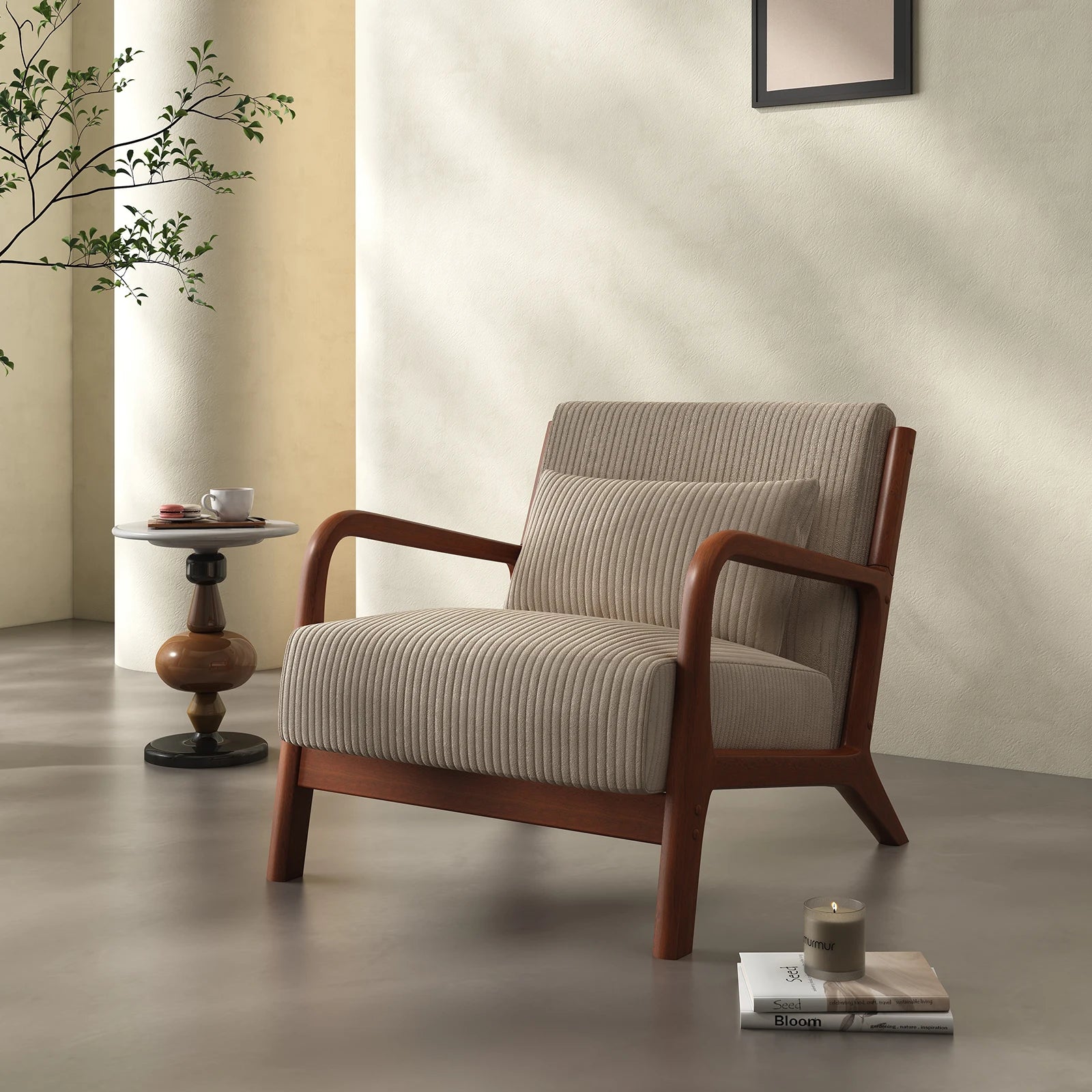 Mid Century Modern Accent Chair,