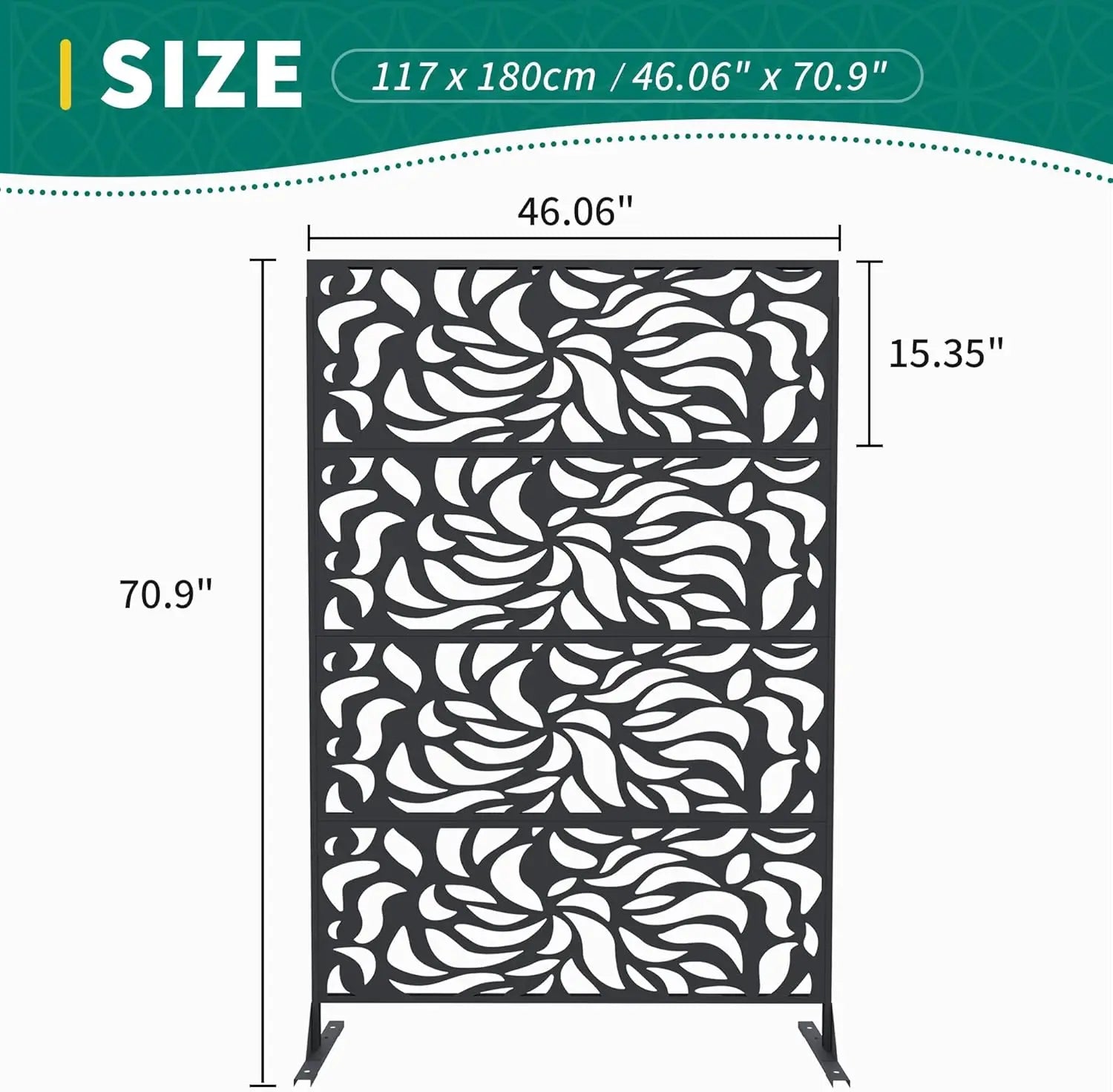 Decorative Wrought Privacy Screen –