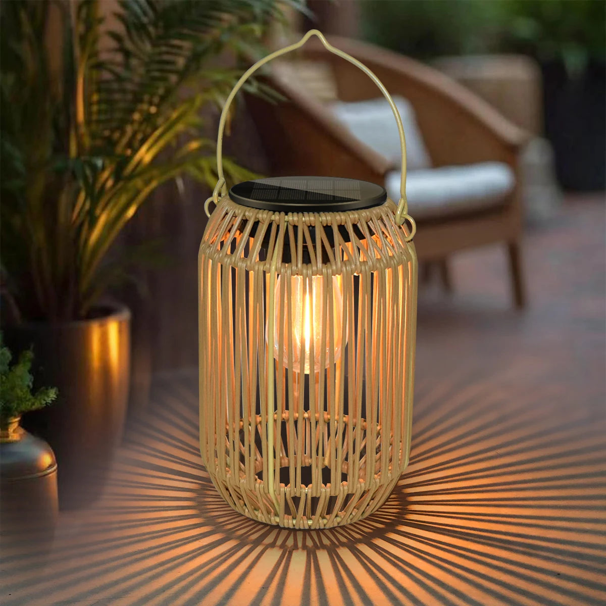 Waterproof Outdoor Solar Lantern  For The Patio