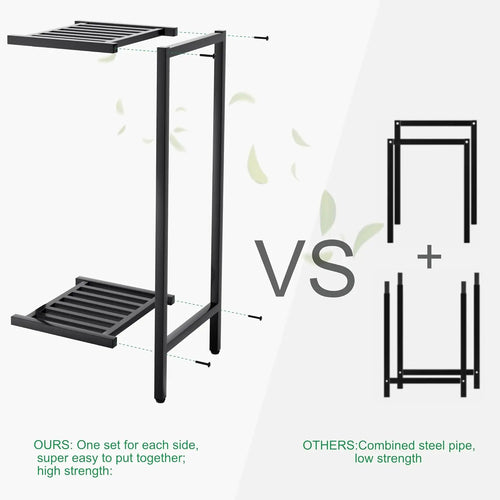 2-Tier 30" Tall Indoor Outdoor Plant Stand,