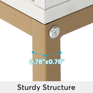 White  5-Tier Shoe Cabinets with Doors