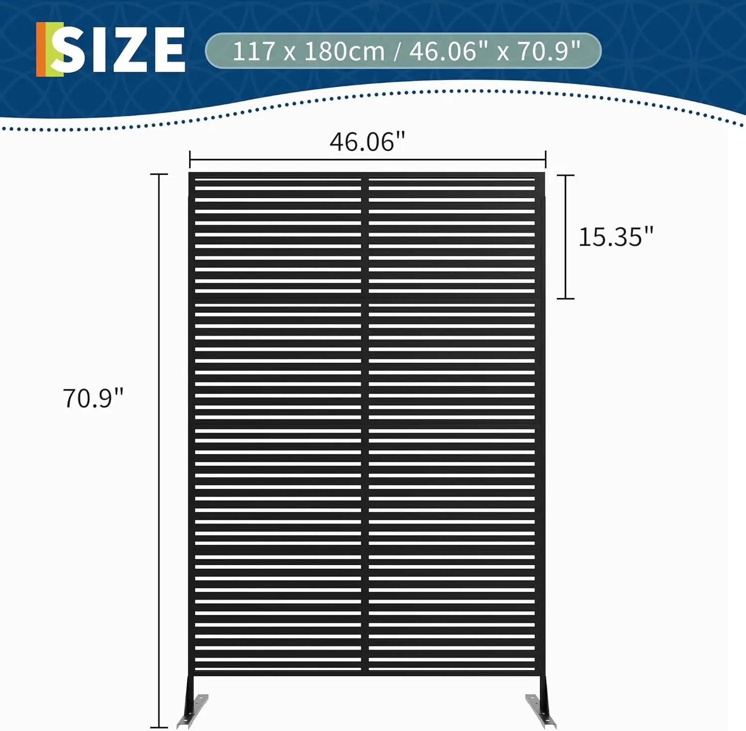Decorative Wrought Privacy Screen –