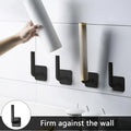 2 Pcs Black Adhesive Hooks