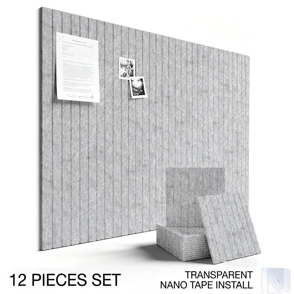 6/12PCS Felt Wall Panel Stickers