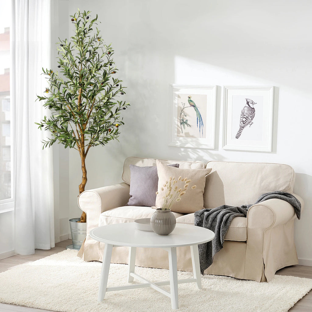 2Pcs Artificial Olive Tree/ 6ft,