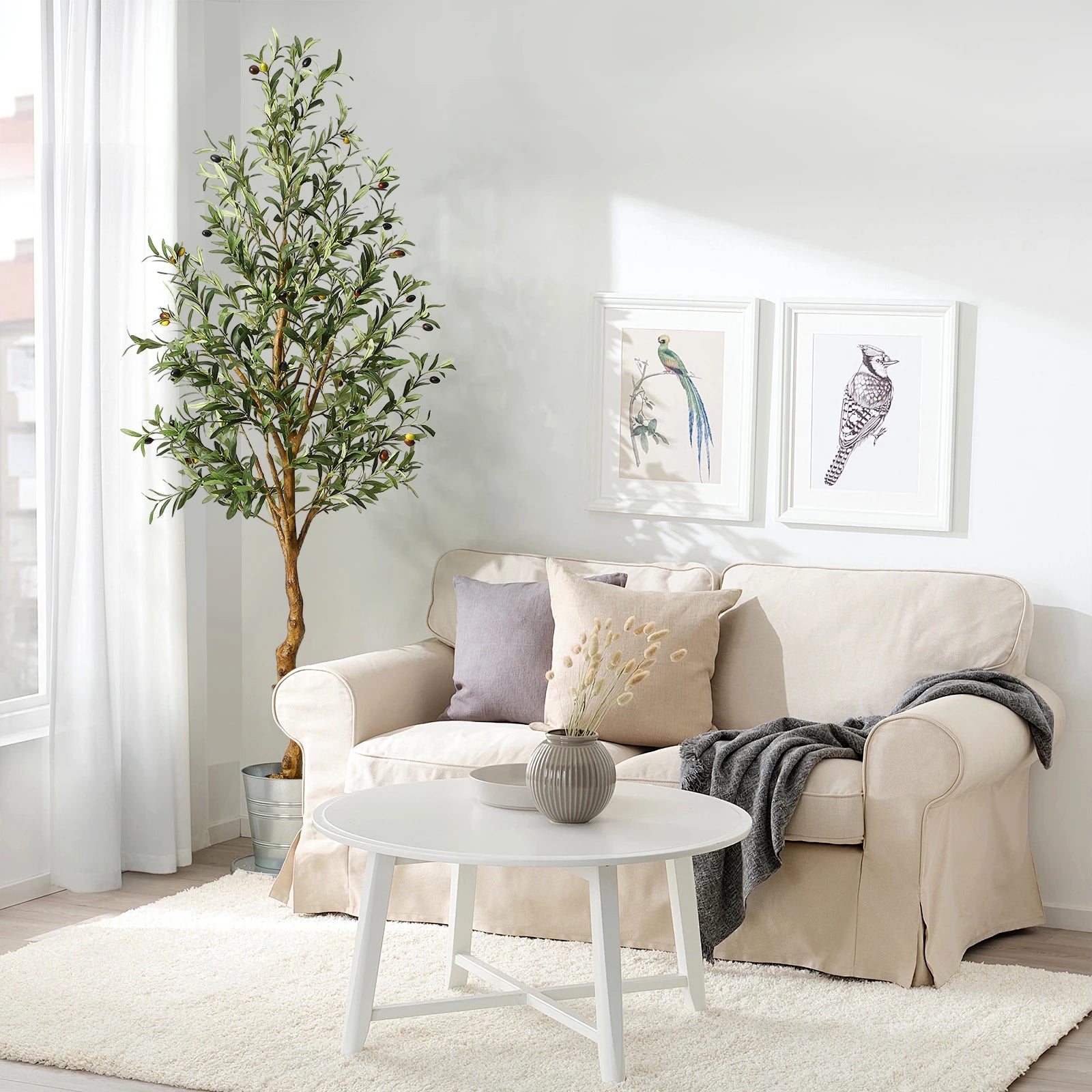 2Pcs Artificial Olive Tree/ 6ft,