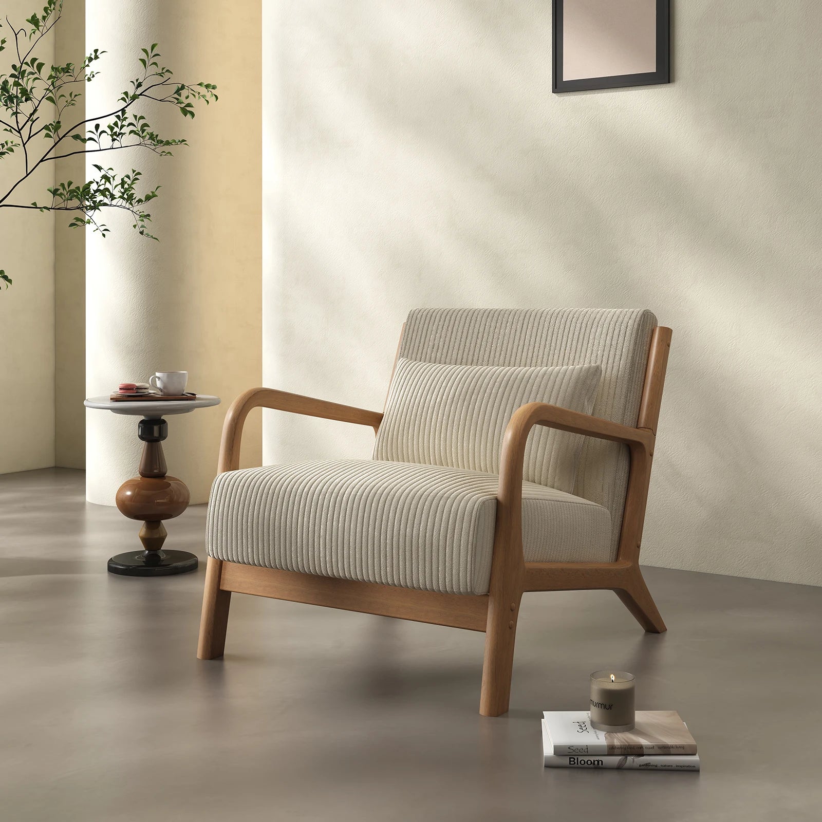 Mid Century Modern Accent Chair,