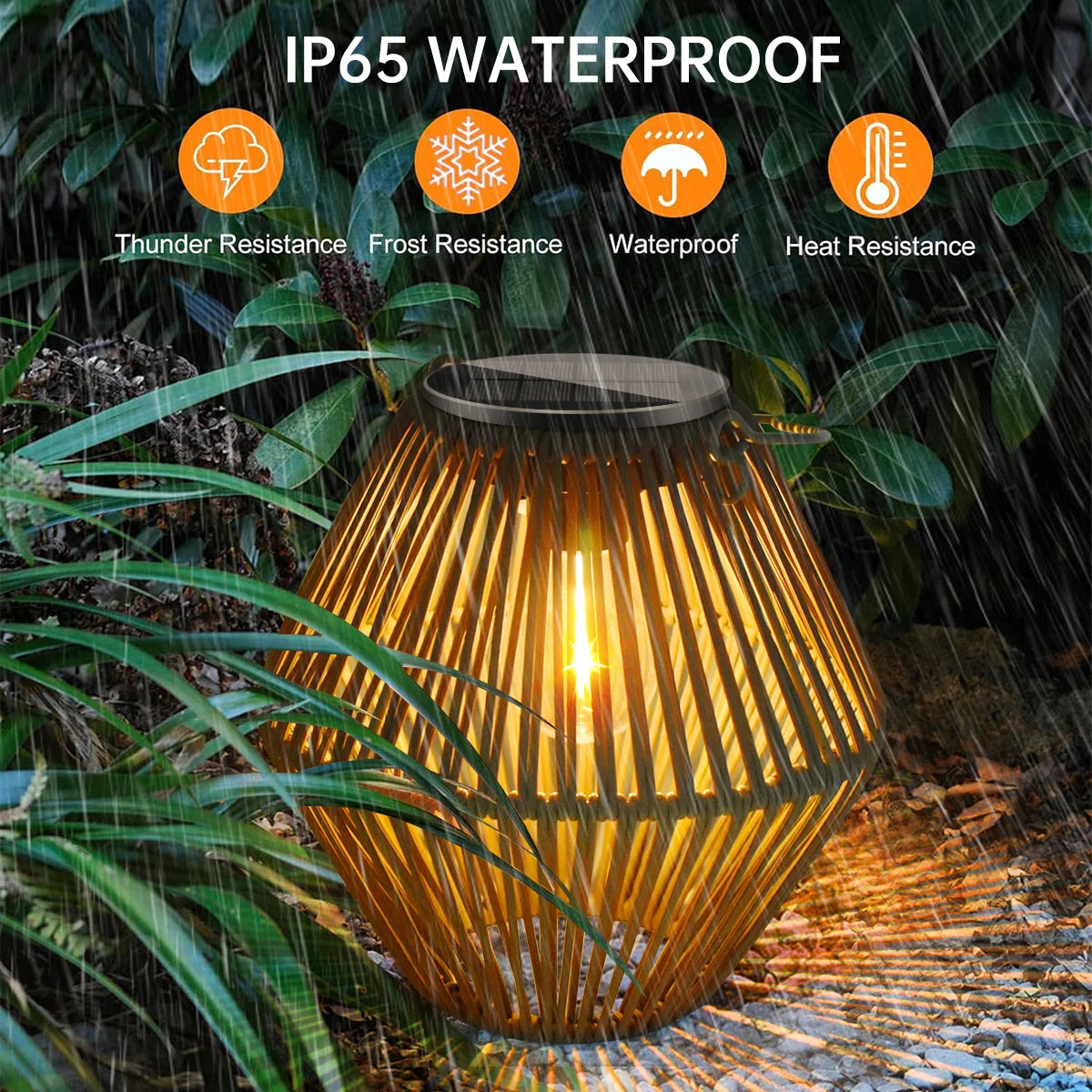 Waterproof Outdoor Solar Lantern  For The Patio
