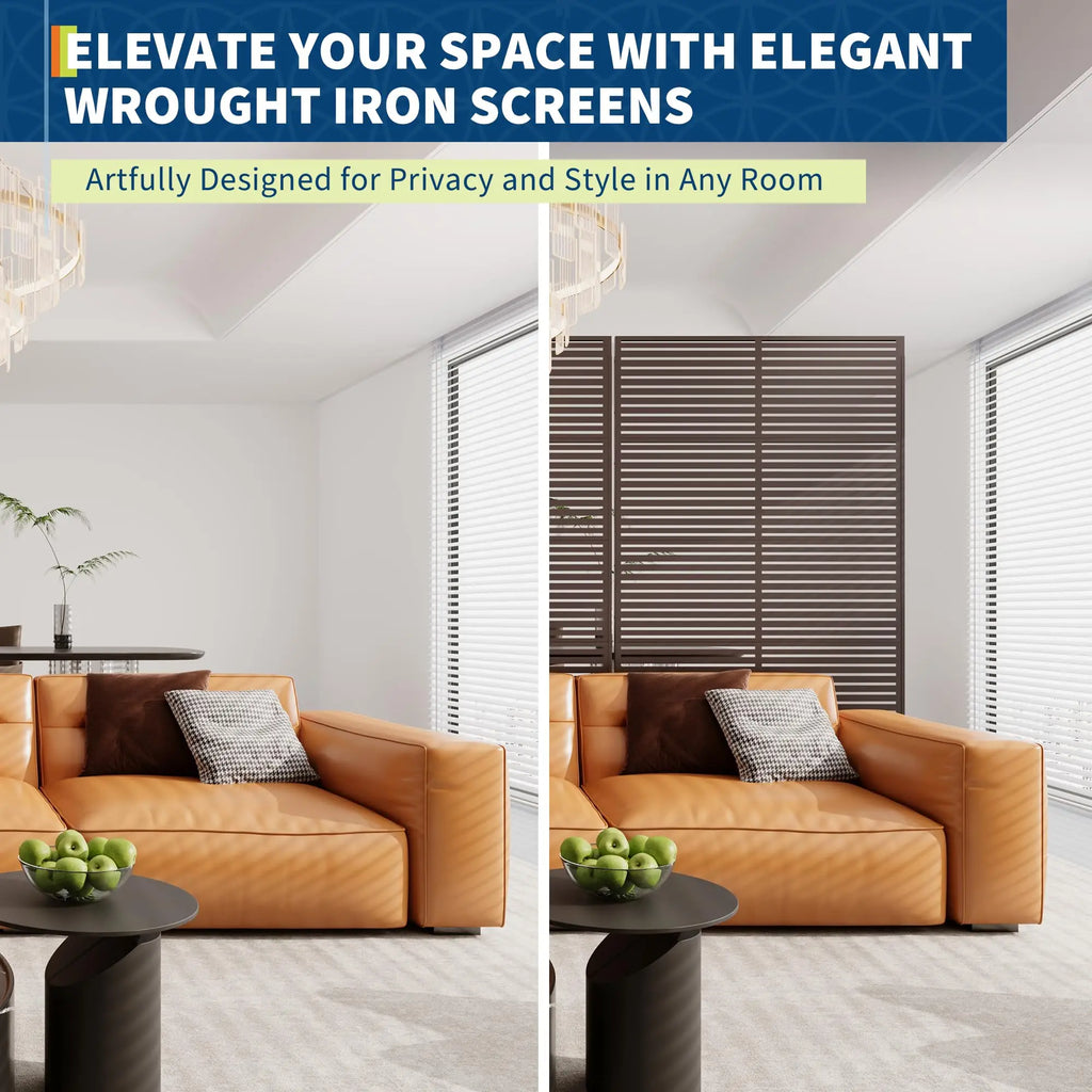 Decorative Wrought Privacy Screen –
