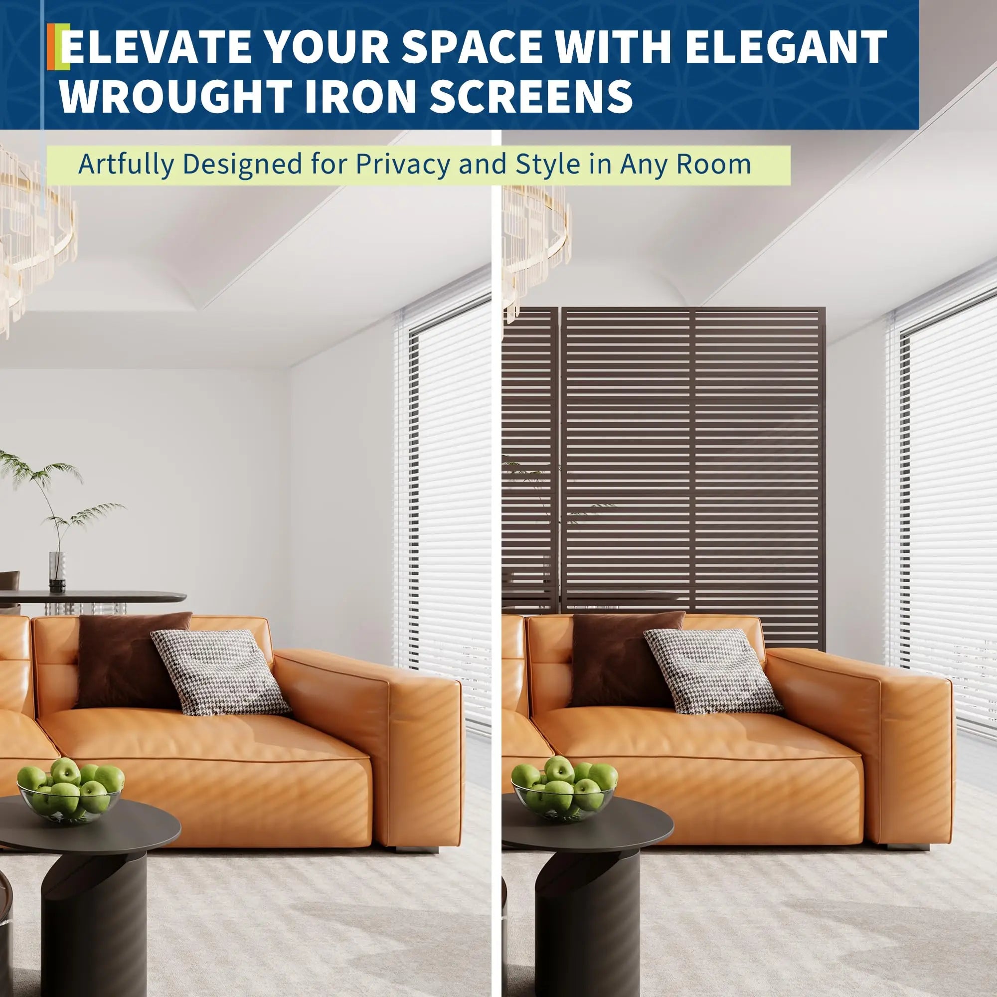 Decorative Wrought Privacy Screen –