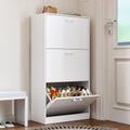Freestanding Shoe Storage Cabinet, with 2 or 3 Flip drawers