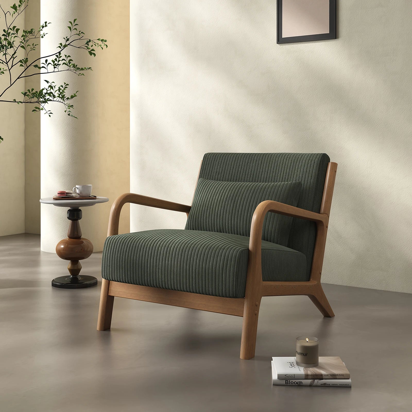 Mid Century Modern Accent Chair,