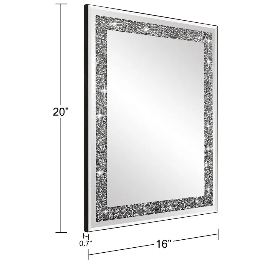 Crystal Crush Diamond,Rectangular Mirror 16x20