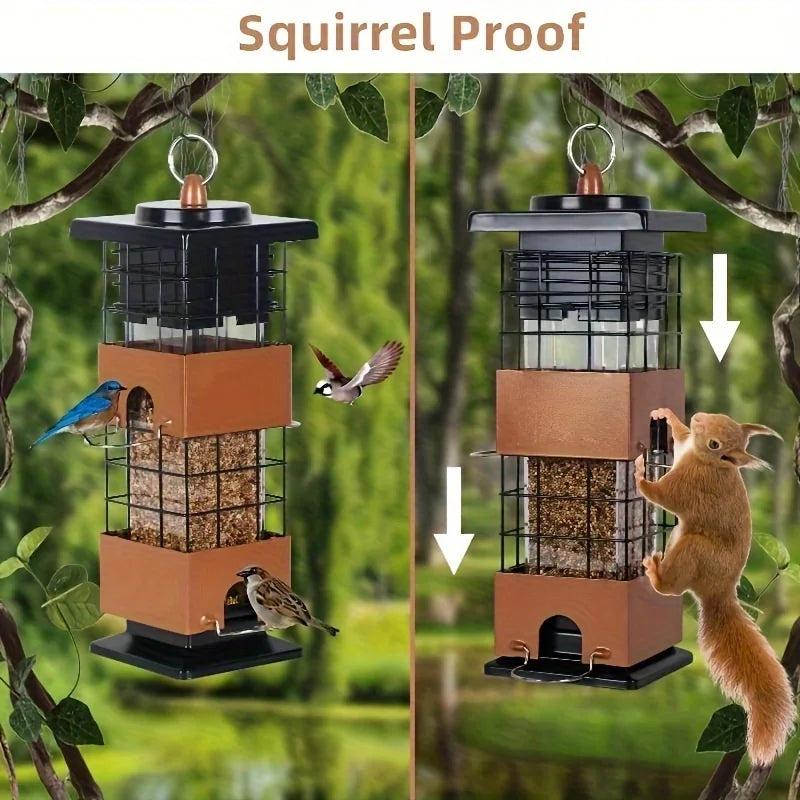 Outdoor Squirrel Proof Hanging Bird Feeder
