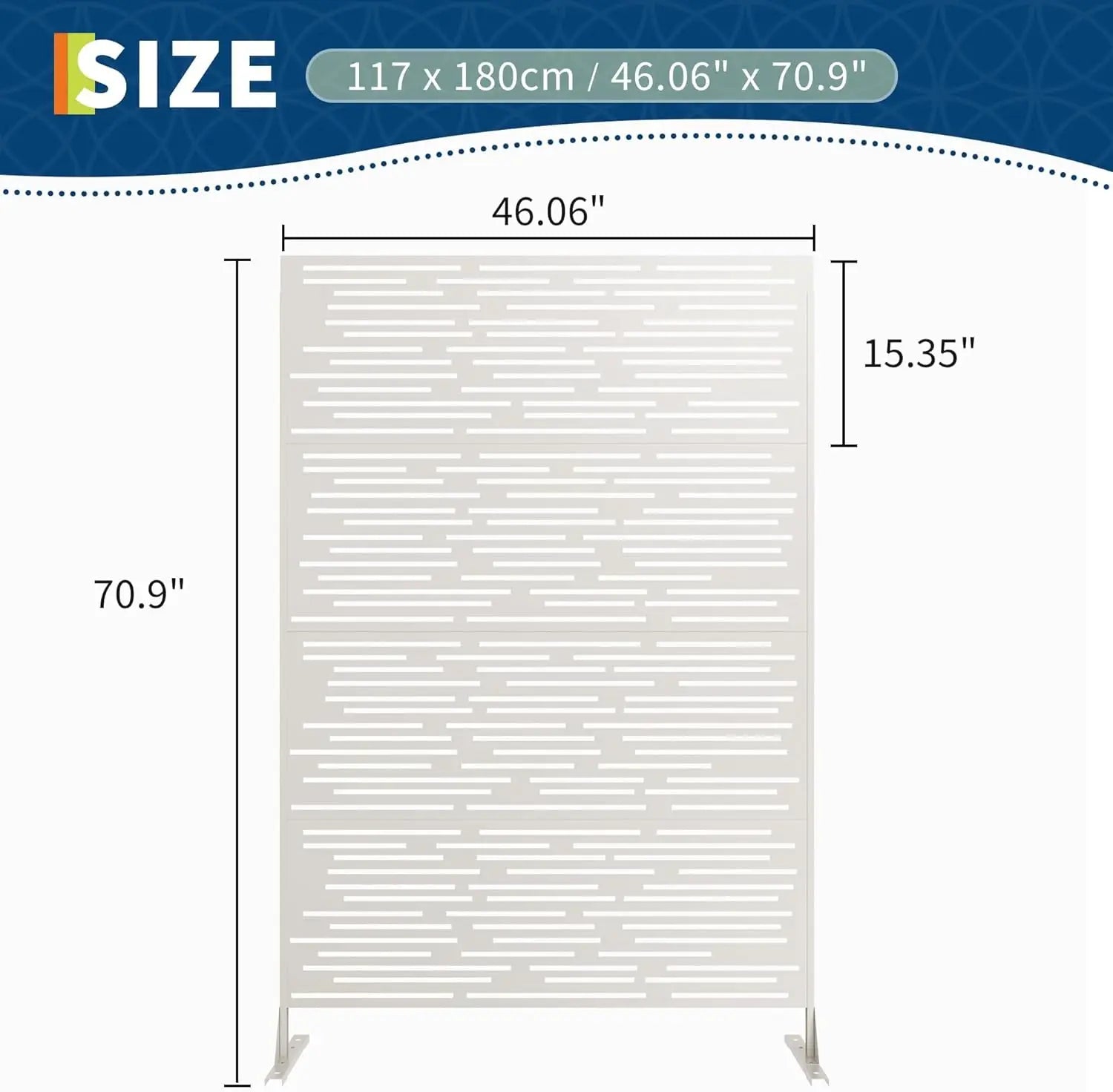 Decorative Wrought Privacy Screen –