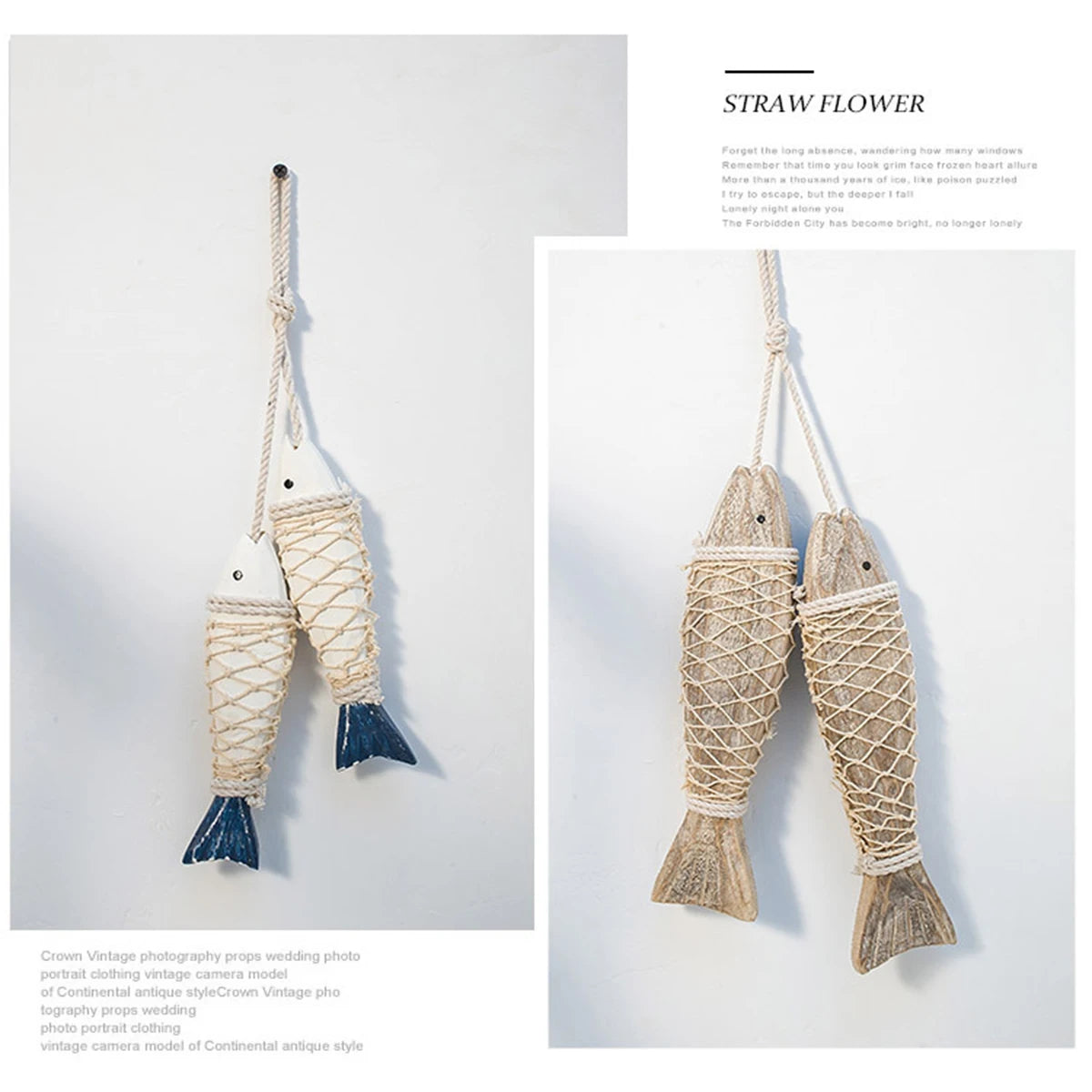 Mediterranean Woodfish wall hanging