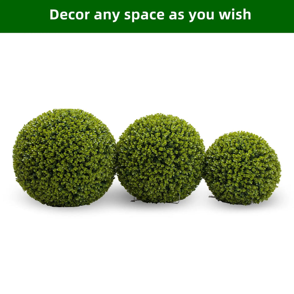 New Topiary Balls Artificial Outdoor Set of 2,