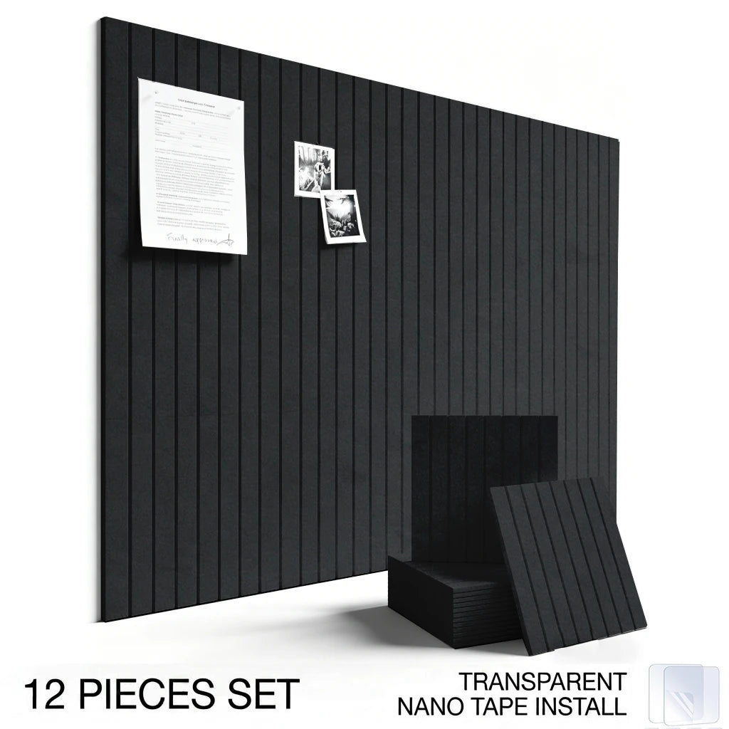 6/12PCS Felt Wall Panel Stickers